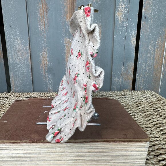 Sezane Floral Ruffle Accessory Cosmetic Bag - Picture 5 of 9